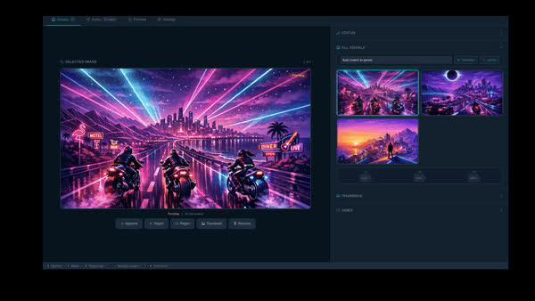 Video render generation demo
